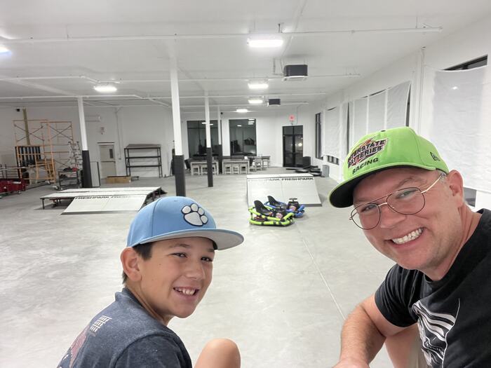 A Life Shop selfie in the finished space