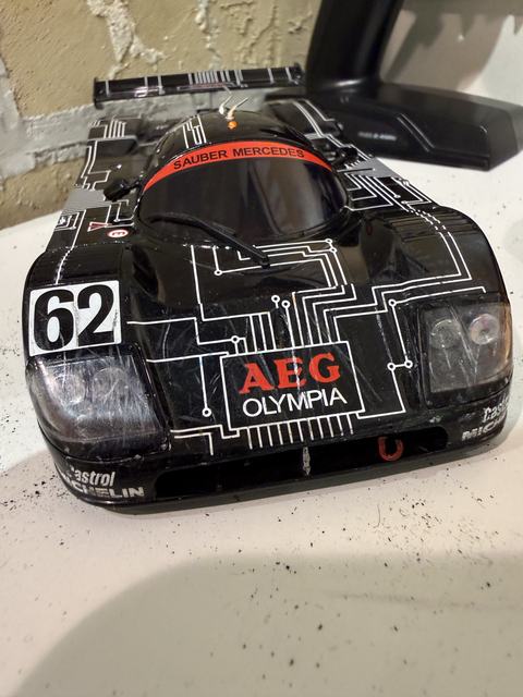 The black number 62 Sauber Mercedes RC body